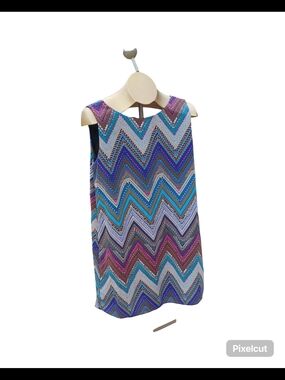 NYMPHE Chevron Boho Mini Dress | Size L